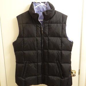 BLACK AND PURPLE WINTER VEST   LARGE JRS.